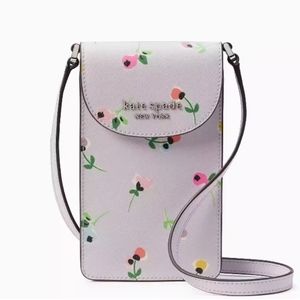 KSNY Cameron Floral Ditsy North South Flap Phone Crossbody